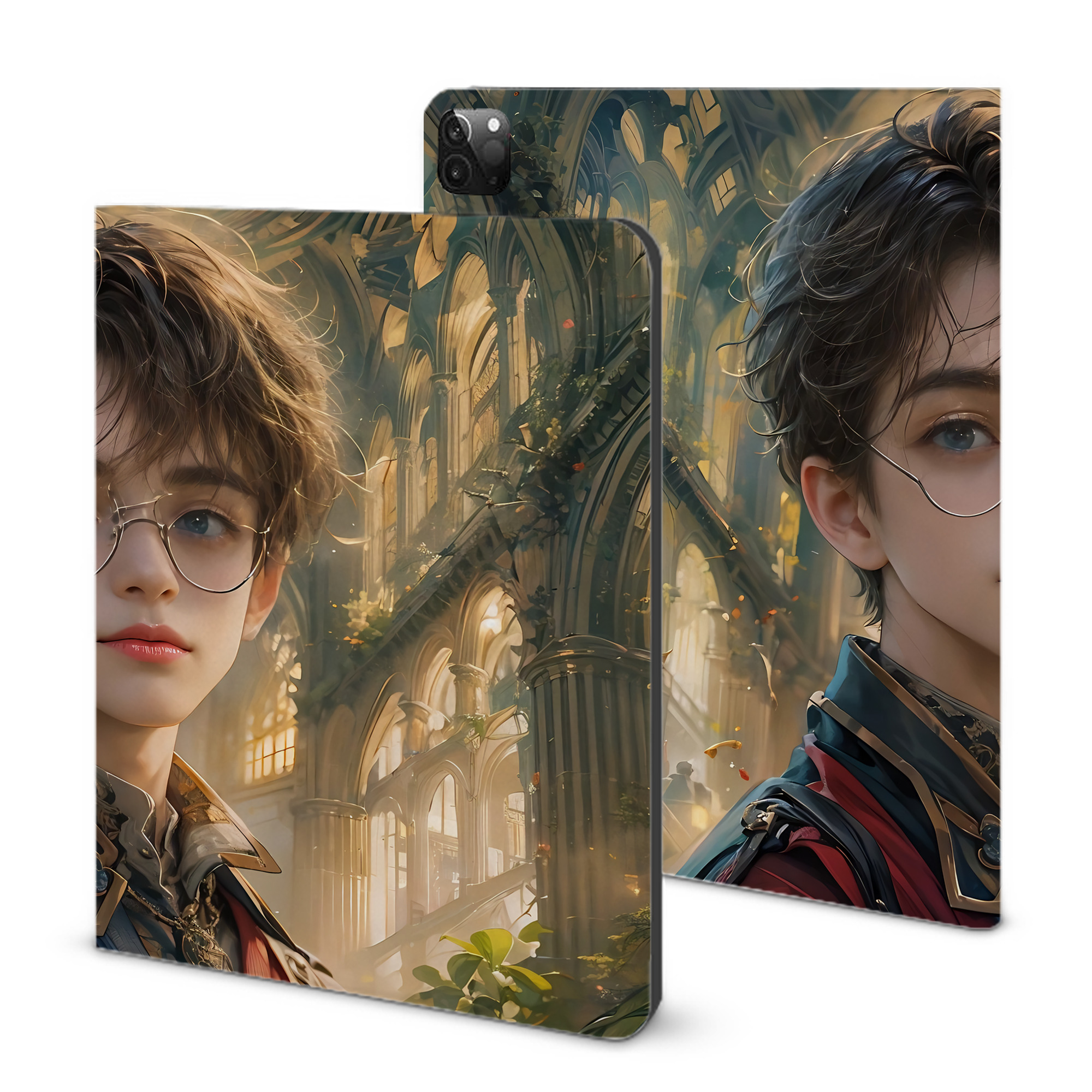 （画像用） Harry Potter ハリー・ポッターシリーズ IPadケース ペンホルダー付き ブックスタイルデザイン